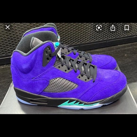 Air Jordan Grape 5 10.5 Never Worn Fresh In Box - Picture 3 of 3